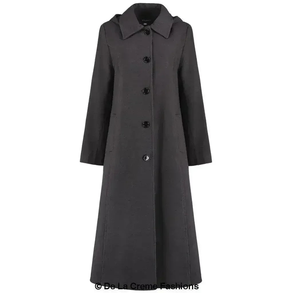 Faux Wool Longline Hooded Winter Coat - Femstylo