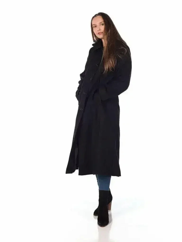 Faux Wool Longline Hooded Winter Coat - Femstylo