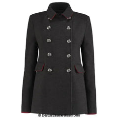 De La Creme Womens Military Style Pea Coat - Femstylo