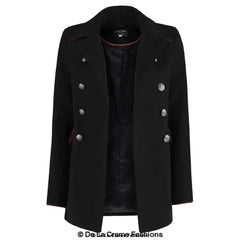 De La Creme Womens Military Style Pea Coat - Femstylo