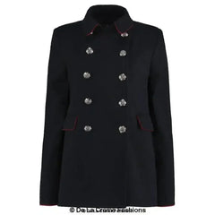 De La Creme Womens Military Style Pea Coat - Femstylo