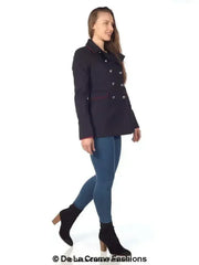 De La Creme Womens Military Style Pea Coat - Femstylo