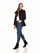 De La Creme Womens Military Style Pea Coat - Femstylo
