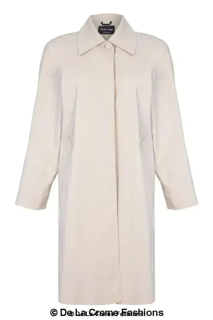 De La Creme Womens Oversized Knee Length Swing Coat - Femstylo
