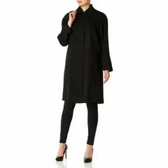De La Creme Womens Oversized Knee Length Swing Coat - Femstylo