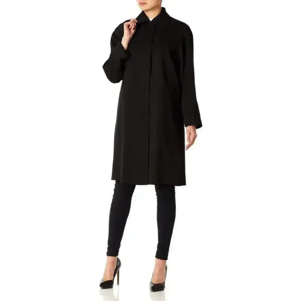 De La Creme Womens Oversized Knee Length Swing Coat - Femstylo