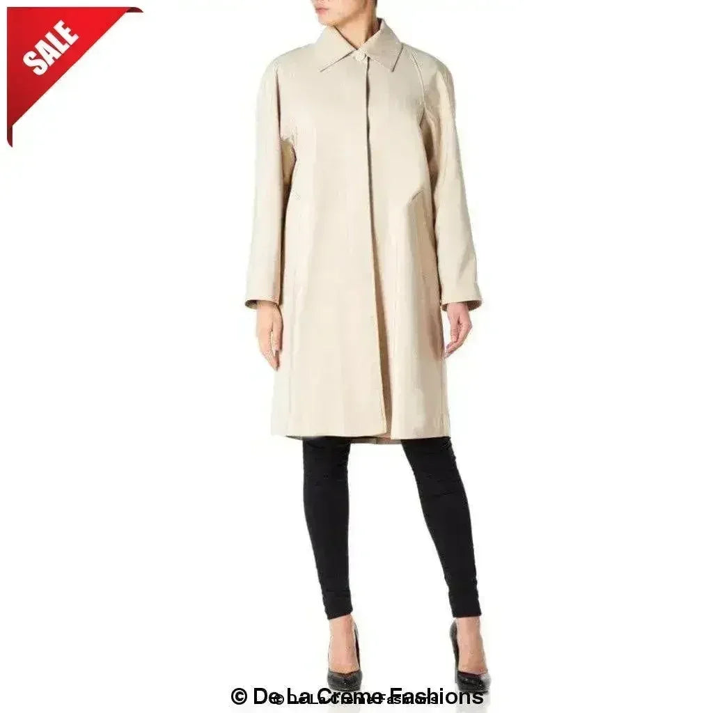 De La Creme Womens Oversized Knee Length Swing Coat - Femstylo