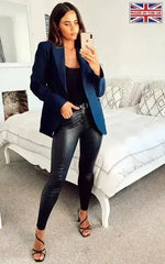 De La Creme - Womens Patch Pocket Tailored Fit Blazer - Femstylo