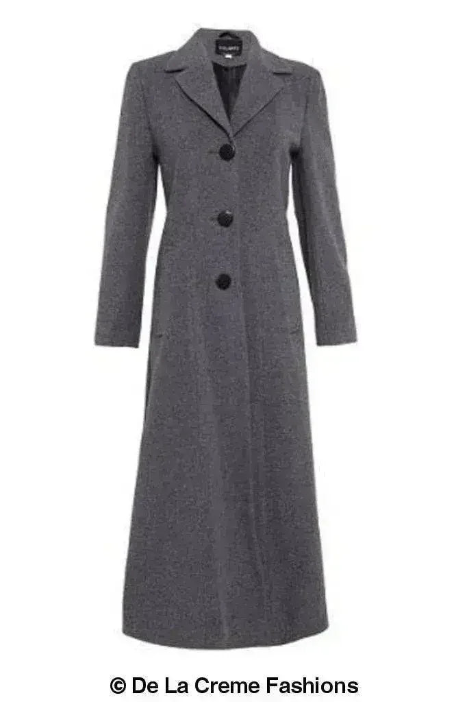 Single Breasted Long Winter Coat - Femstylo