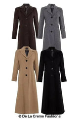 Single Breasted Long Winter Coat - Femstylo