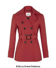 Spring/Summer Double Breasted Short Coat (1710-SP) - Femstylo