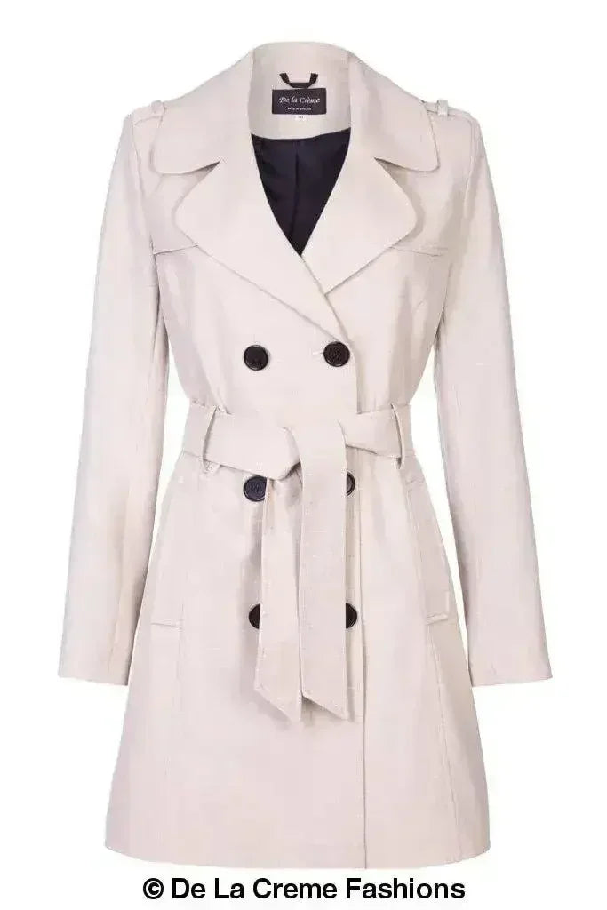 Spring/Summer Military Double Breasted Trench Coat (9049-SP) - Femstylo