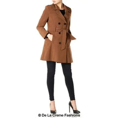 Spring/Summer Military Double Breasted Trench Coat (9049-SP) - Femstylo