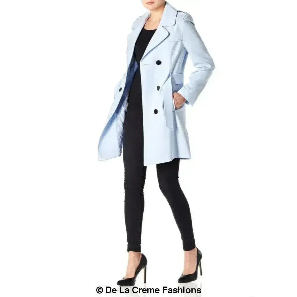 Spring/Summer Military Double Breasted Trench Coat (9049-SP) - Femstylo