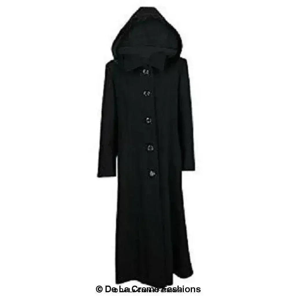 Wool Blend Faux Fur Trim Hooded Long Coat - Femstylo