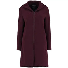 Wool Blend Hooded Coat - Zip Front Winter Coat | Femstylo - Femstylo