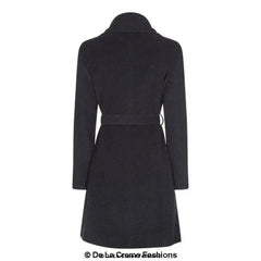 Wool Blend Large Lapel Duster Coat - Femstylo