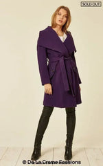 Wool Blend Large Lapel Duster Coat - Femstylo
