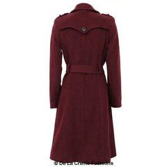 Wool Cashmere Military Coat - British Made | Femstylo - Femstylo