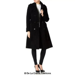 Wool Cashmere Military Coat - British Made | Femstylo - Femstylo