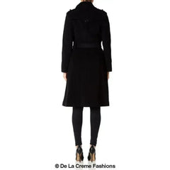 Wool Cashmere Military Coat - British Made | Femstylo - Femstylo
