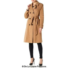 Wool Cashmere Military Coat - British Made | Femstylo - Femstylo