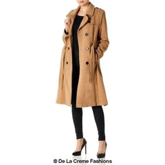 Wool Cashmere Military Coat - British Made | Femstylo - Femstylo