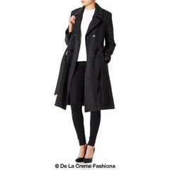 Wool Cashmere Military Coat - British Made | Femstylo - Femstylo