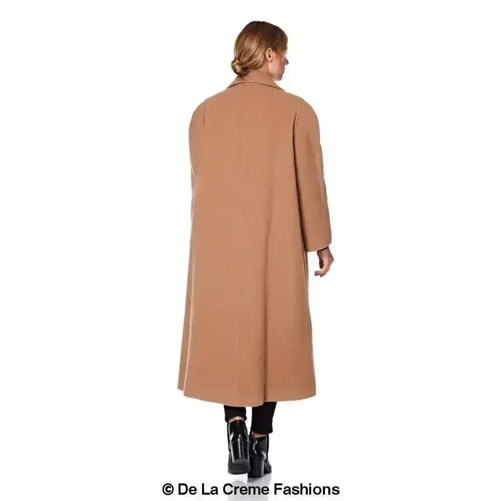 Plus Size Wool Cashmere Coat - Curve Inclusive | Femstylo - Femstylo
