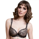 Lavinia Sofia Lace Overlay Push Up Plunge Bra - Femstylo