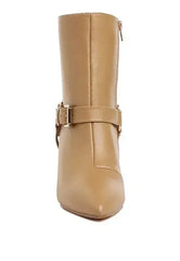 Buckle Harness Stiletto Boots - 3" Heel | Femstylo - Femstylo