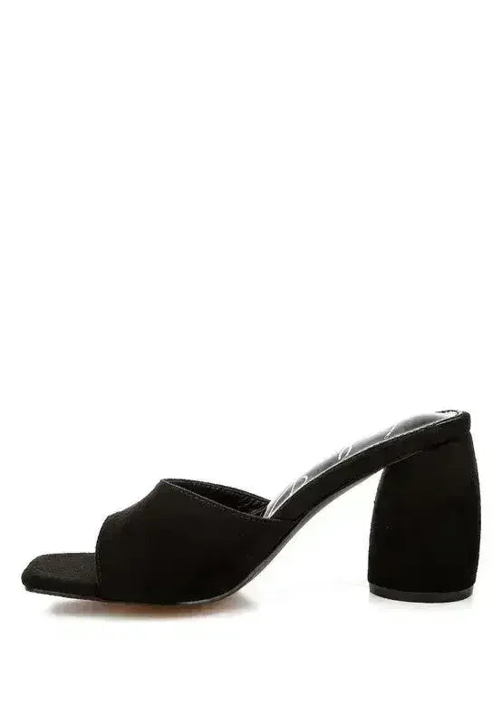 Bumblin Round Heel Micro Suede Sandals - Femstylo