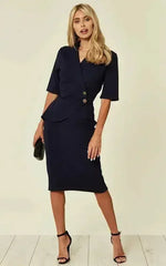 Diane Wrap Blazer Dress - Femstylo