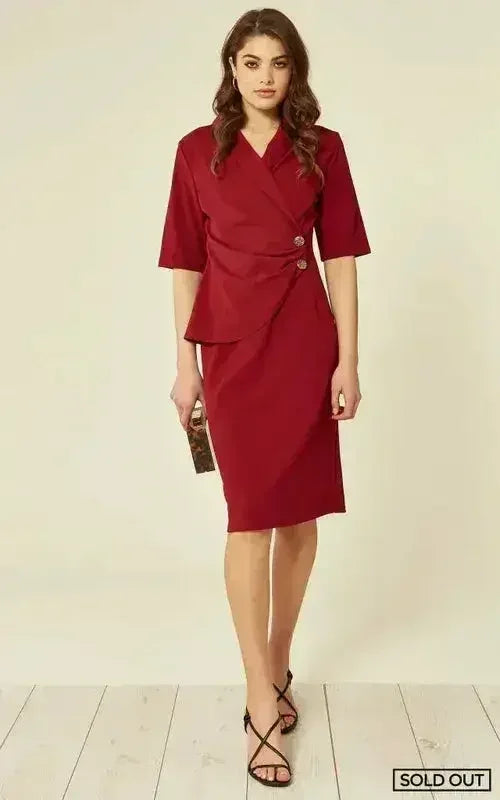 Diane Wrap Blazer Dress - Femstylo