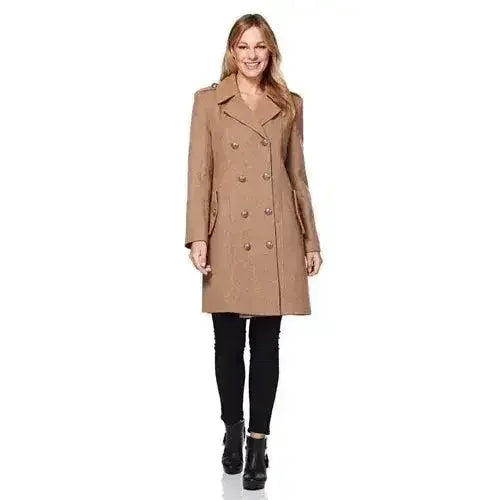 Double Breasted Twill Military Coat (1908) - Femstylo