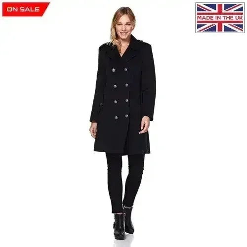 Double Breasted Twill Military Coat (1908) - Femstylo