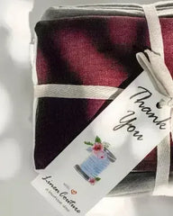 Dark Plum linen oversize top - Femstylo