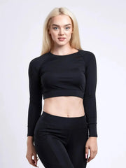 Long-Sleeve Crop Top - Femstylo
