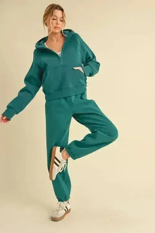 Aemi+Co Drawstring Elastic Waist Joggers - Femstylo