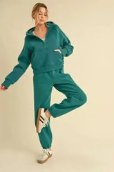 Aemi+Co Drawstring Elastic Waist Joggers - Femstylo