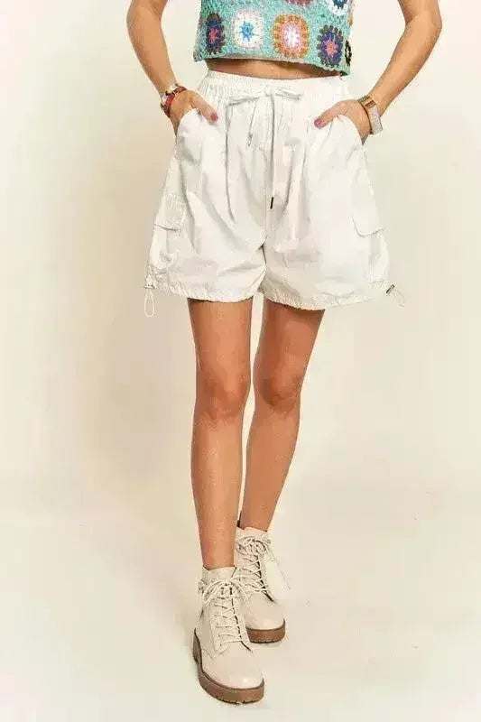 ADORA Drawstring Shorts with Pockets - Femstylo