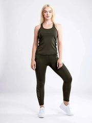 High-Waisted Pilates Leggings with Side Pockets & Mesh Panels - Femstylo