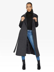 (PRE-ORDER) Belted Longline Duster Coat (2024) - Femstylo