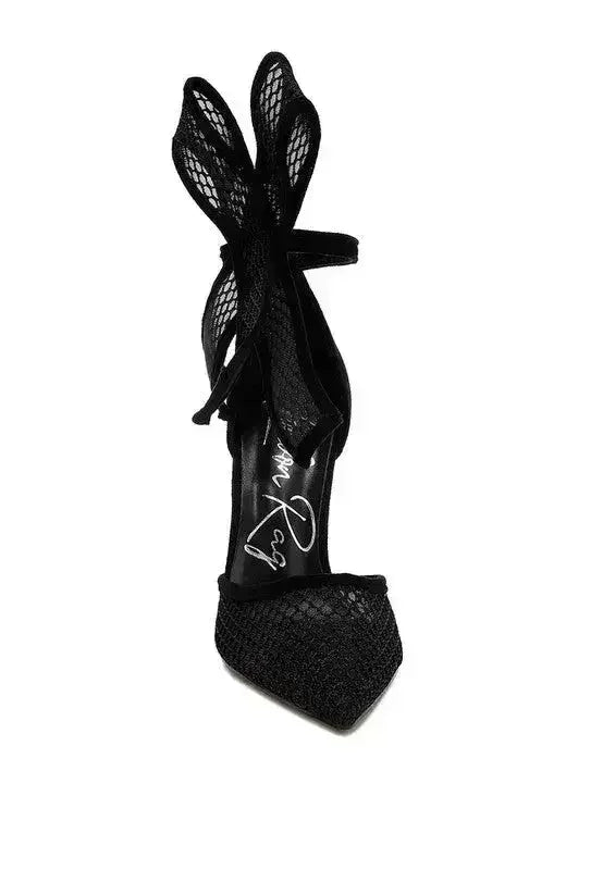 Regenta Big Bow Detail Stiletto Sandals - Femstylo