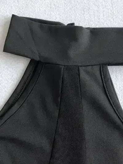 Cutout Grecian Neck Dress - Femstylo