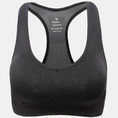 Women’s Stylish Racerback Athletic Sports Bra | Padded Seamless High I - Femstylo