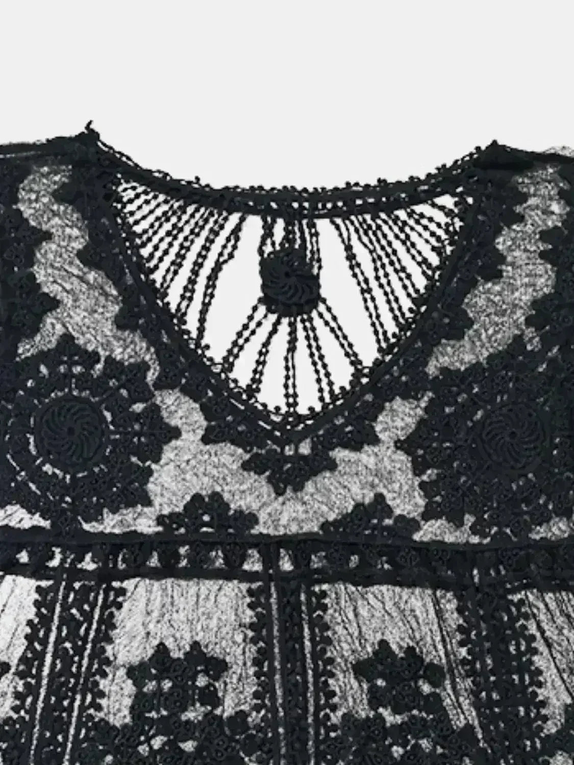 Lace Round Neck Cover-Up - Femstylo