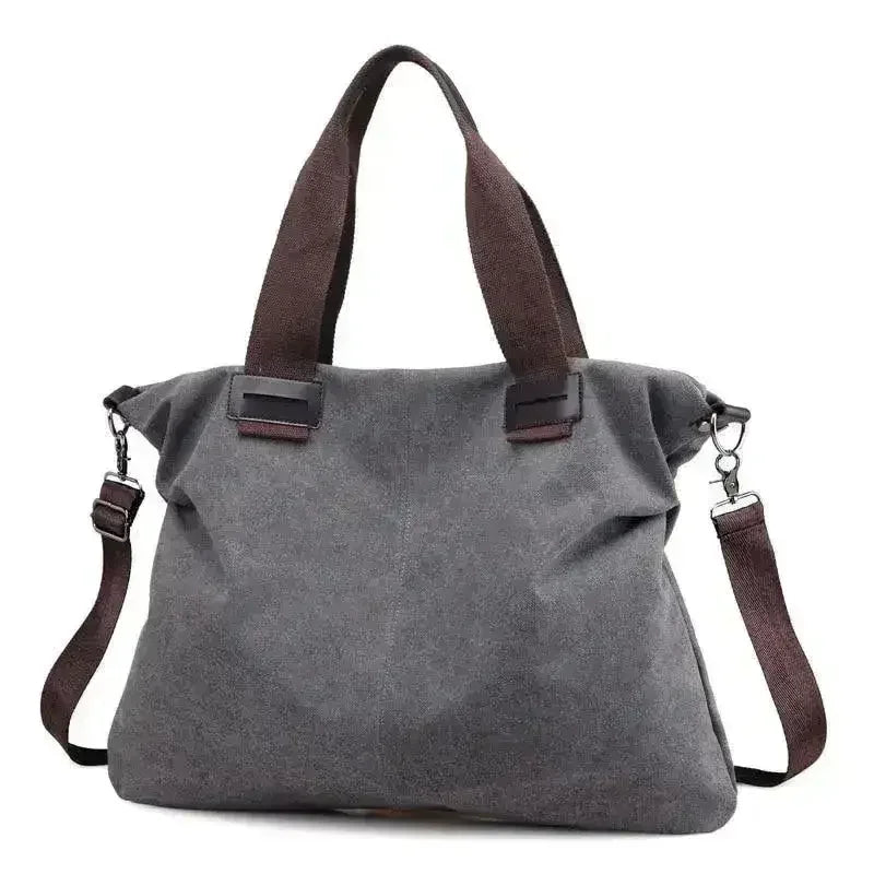 Casual Canvas Large Shoulder Bag For Young Women - Femstylo