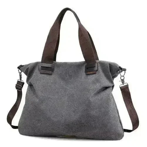 Casual Canvas Large Shoulder Bag For Young Women - Femstylo