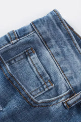 American Flag Patched Distressed Jeans - Femstylo